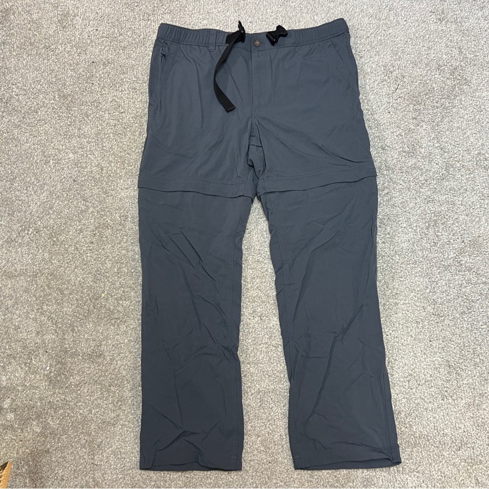 Duluth Trading Pants Mens Large 30 Lx32 Blue Belted Convertible Outdoor Nylon